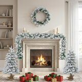Mini božićno drvce 90 cm PVC i PE Zelena i bijela | shoptok.hr