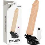 BaseCock REALISTIČNI VIBRATOR NARAVNI DALJINSKI UPRAVLJALNIK 21CM, (21264153)