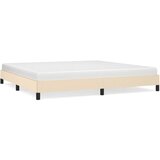 The Living Store Posteljni okvir brez vzmetnice krem 200x200 cm blago - Posteljni Okvir, (21524456) | Shoptok.si