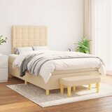  Krevet box spring s madracem krem 120 x 190 cm od tkanine | shoptok.hr