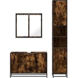 vidaXL 3-dijelni set kupaonskog namještaja boja hrasta drveni | shoptok.hr