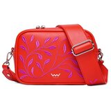 Vuch Crossbody torba Massimo Mini Leaves Red, 15 x 21,5 cm Slike