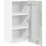 vidaXL Viseča omarica z vrati Riga 2 pcs Betonsko siva 40 x 31 x 80 cm | Shoptok.si