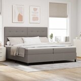  s opruga kutije Sivo-smeđa 200 x 200 cm tkanina | shoptok.hr