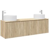  Set ormarića za kupaonicu 3 kom. Hrast sonoma Smeđa 49,5 x 44,5 x 65,5 cm | shoptok.hr