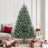  Umjetno božićno drvce s nogom Zelena 180 cm PVC i metal | shoptok.hr