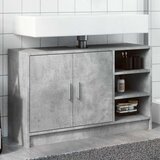 Ormarić za umivaonik boja betona 90x29x55 cm konstruirano drvo | shoptok.hr