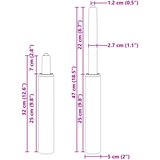  Plinski cilindar za uredsku stolicu Krom 318-473 mm Željezo | shoptok.hr