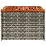  Vrtni stol sivi 55 x 55 x 37 cm od poliratana i bagremovog drva | Eponuda.ba