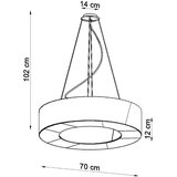  Lestenec SATURNO SLIM 70 črn, (21348254) | Shoptok.si