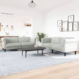  2-dijelni set sofa svjetlosivi baršunasti | shoptok.hr