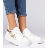 Gemre White and gold women's sports sneakers Zelinda | shoptok.hr