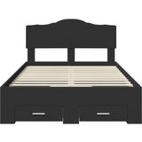  Okvir za krevet Crna 135 x 190 cm Konstruirano drvo | shoptok.hr