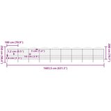  Vrtna ograda s vrhom koplja Čelik 1781,5 x 200 cm Crna | Eponuda.com