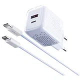 mx-hc206 Kucni punjac 18w fast pd 20w type c na type c plavi ( P1259 )