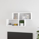  Zidna polica bijela 100 x 18 x 53 cm konstruirano drvo | shoptok.hr