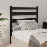 Maison Chic posteljno vzglavje - vzglavna omarica - nočna omarica črno 81x4x100 cm trdna borovina, (21705562) | Shoptok.si
