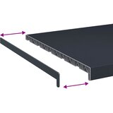  Prozorska klupčica Antracit s drvenim uzorkom 120 x 50 x 4,5 cm | shoptok.hr