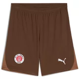 Puma Sportske hlače 'FCSP' smeđa / zeleno smeđa / crvena / bijela