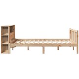  Krevet s regalom za knjige bez madraca 135x190 cm od borovine | shoptok.hr