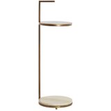 Light & Living Okrugao pomoćni stol s mramornom pločom ø 26 cm Leda – Cijene