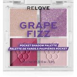 Revolution Relove Pocket Palette paleta sjenila za oči nijansa Grape Fizz 4x0.72 g Cijene