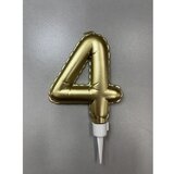  Balloon candle, svećica, zlatna, broj 4 ( 710384 ) Cene
