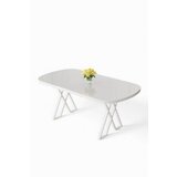 Hanah home trpezarijski sto kaye white Cene