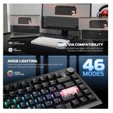 Fantech Tastatura Mehanicka Gaming MK921 Maxfit 8 Wireless pink (brown switch) Slike