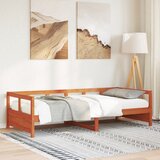  Dnevni krevet bez madraca voštano smeđi 80 x 200 cm od borovine | shoptok.hr