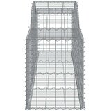 vidaXL Lučne gabionske košare 12 kom 300x50x60/80 cm pocinčano željezo | shoptok.hr