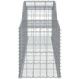 vidaXL Obokana gabionska kosara 12kosa 300x50x60/80cm pocink | Shoptok.si