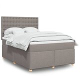 Maison Chic Box spring postelja - Vzmetna postelja z vzmetnico taupe 140x190 cm blago SL17185, (21882172) | Shoptok.si