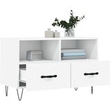 TV ormarić bijeli 80 x 36 x 50 cm od konstruiranog drva | shoptok.hr