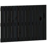Maison Chic stensko posteljno vzglavje - vzglavna omarica - nočna omarica črno 82,5x3x60 cm trdna borovina, (21706878) | Shoptok.si