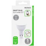 Deltaco SMART HOME LED Žarulja, GU10, WiFI 2.4GHz, 5W, 470lm, dimmable, 2700K-6500K, 220-240V, BIJEL Slike