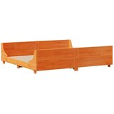  Krevet s regalom za knjige bez madraca 180x200 cm masivno drvo | shoptok.hr