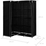 vidaXL 282449 Corner Wardrobe Black 130x87x169 cm | shoptok.hr