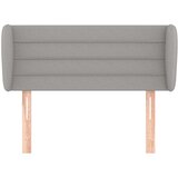  Uzglavlje s ušima svjetlosivo 93x23x78/88 cm od tkanine | shoptok.hr