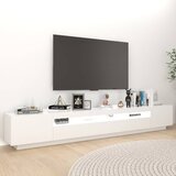 TV ormarić s LED svjetlima bijeli 260 x 35 x 40 cm | Eponuda.com