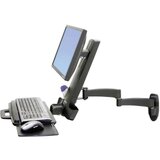 Ergotron Combo Arm Serie 200 1-struki zidni nosač za monitor 25,4 cm (10") - 61 cm (24") crna ladica za tipkovnicu, mogu | Eponuda.ba