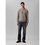 Calvin Klein Jeans Sweater majica antracit siva / tamo siva / bijela | shoptok.hr