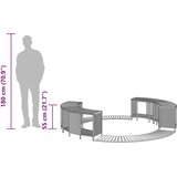  Okvir za masažno kad črn poli ratan in trden akacijev les - - črna - 43.6 - 4x regal + 4x stopnica - 2025-vidaXL-Uvoz_2 | Shoptok.si