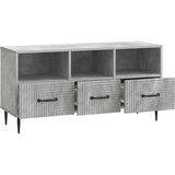 TV ormar Betonska siva 102 x 34,5 x 50 cm Konstruirano drvo | shoptok.hr