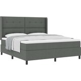  Postelja z vzmetnico Temno siva 180x200 cm Tkanina, (22050373) | Shoptok.si
