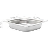  Posude Gastronorm 4 kom GN 1/2 65 mm od nehrđajućeg čelika | Eponuda.com