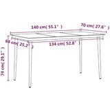  5-dijelni vrtni blagovaonski set s jastucima sivo-crni | shoptok.hr