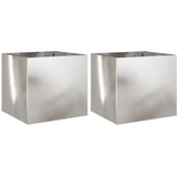  Sadilice 2 kom srebrne 32 x 30 x 29 cm od nehrđajućeg čelika | Eponuda.com