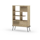 Marckeric Regal v hrastovem dekorju v naravni barvi 95x141 cm Evan – | Shoptok.si