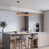 Brilagi LED Luster na sajli GARDALINE LED/100W/230V hrast | Eponuda.com